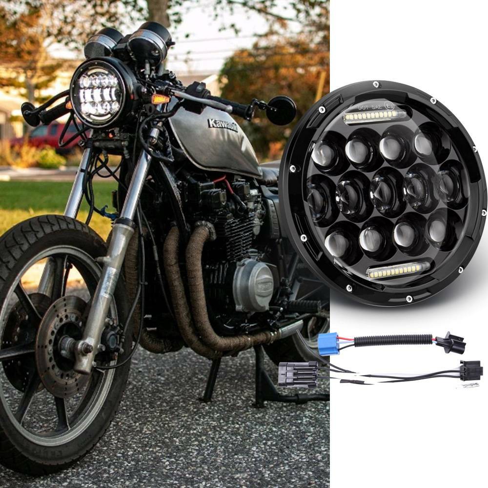 ヘッドライト　kz650 カワサキ For Kawasaki KZ650 KZ750 KZ1000 Vulcan 500 1000 7