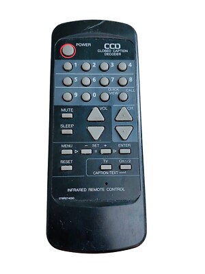 Genuine CCD Orion 076R074050 Closed Caption Decoder Infrared Remote Control (2a)