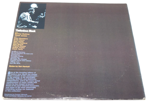 JAZZ Thelonious Monk Brilliance Milestone M47023 2 LP GF NM - Picture 3 of 9