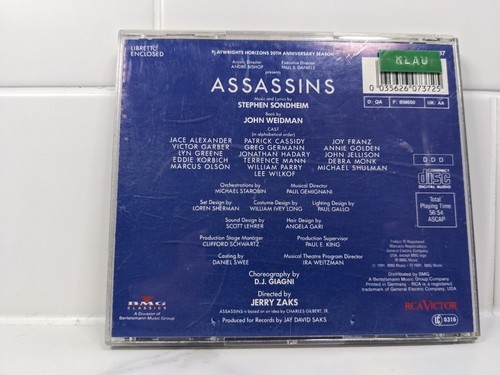 Assassins Original Cast Recording Musical Showtunes Theatre Performance Music CD - Picture 2 of 2