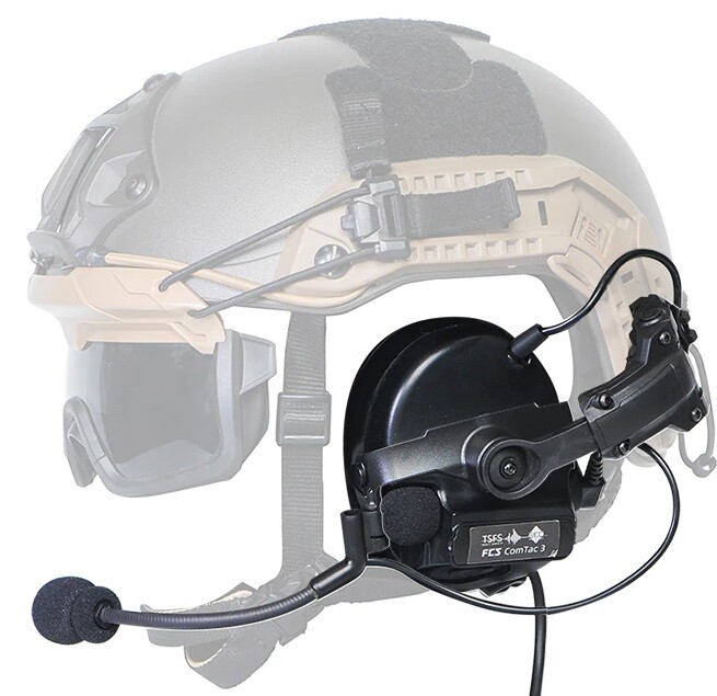 ［実物］Busch Helmet ARC Peltor Adapters Helmet ARC Rail AMP Adapter for Peltor Comtac Headset Ear Pro Pop