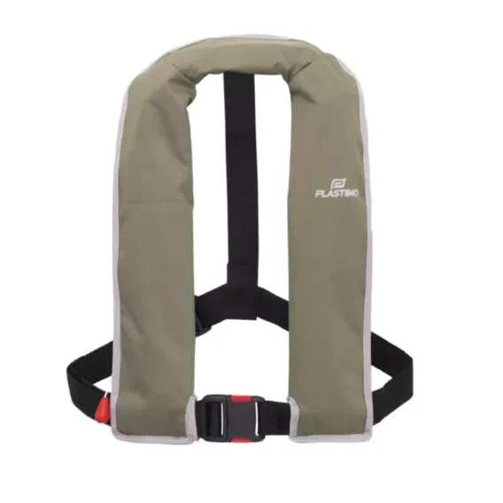 Life Jacket Vest Automatic Inflate 165N Boat Fishing Canoeing Sailing Olive