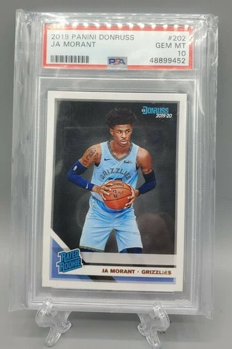 2019-20 Panini Donruss Rated Rookie Ja Morant #202 Card RC PSA 10 GEM MINT💎🔥