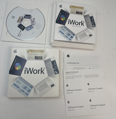 Apple Mac iWork '08  -- Includes Keynote, Pages, Numbers 