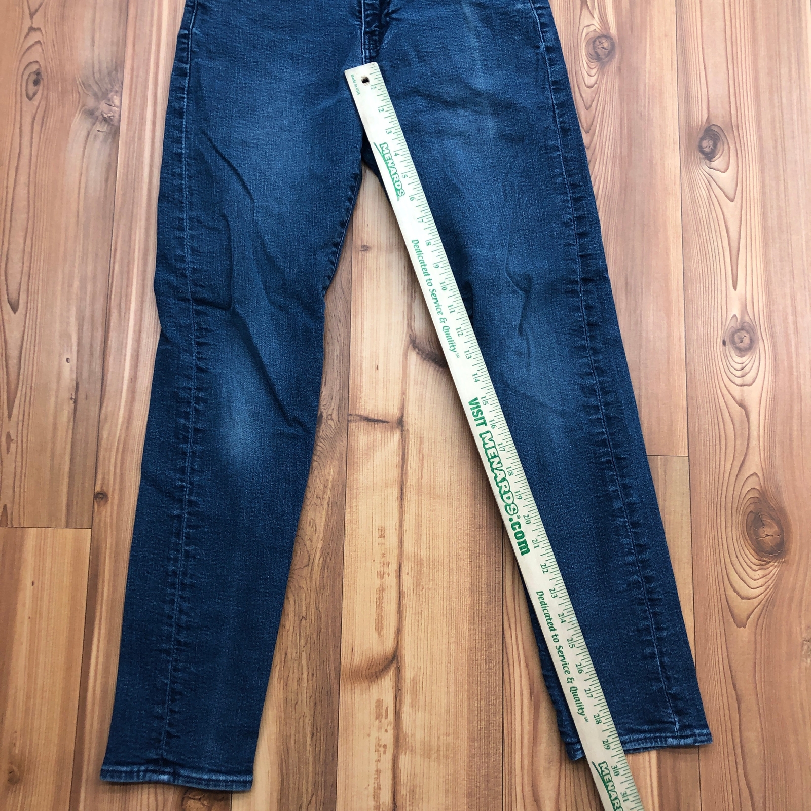 Levi's 512 Blue Denim Relaxed Fit Skinny Leg Jeans Me… Gem