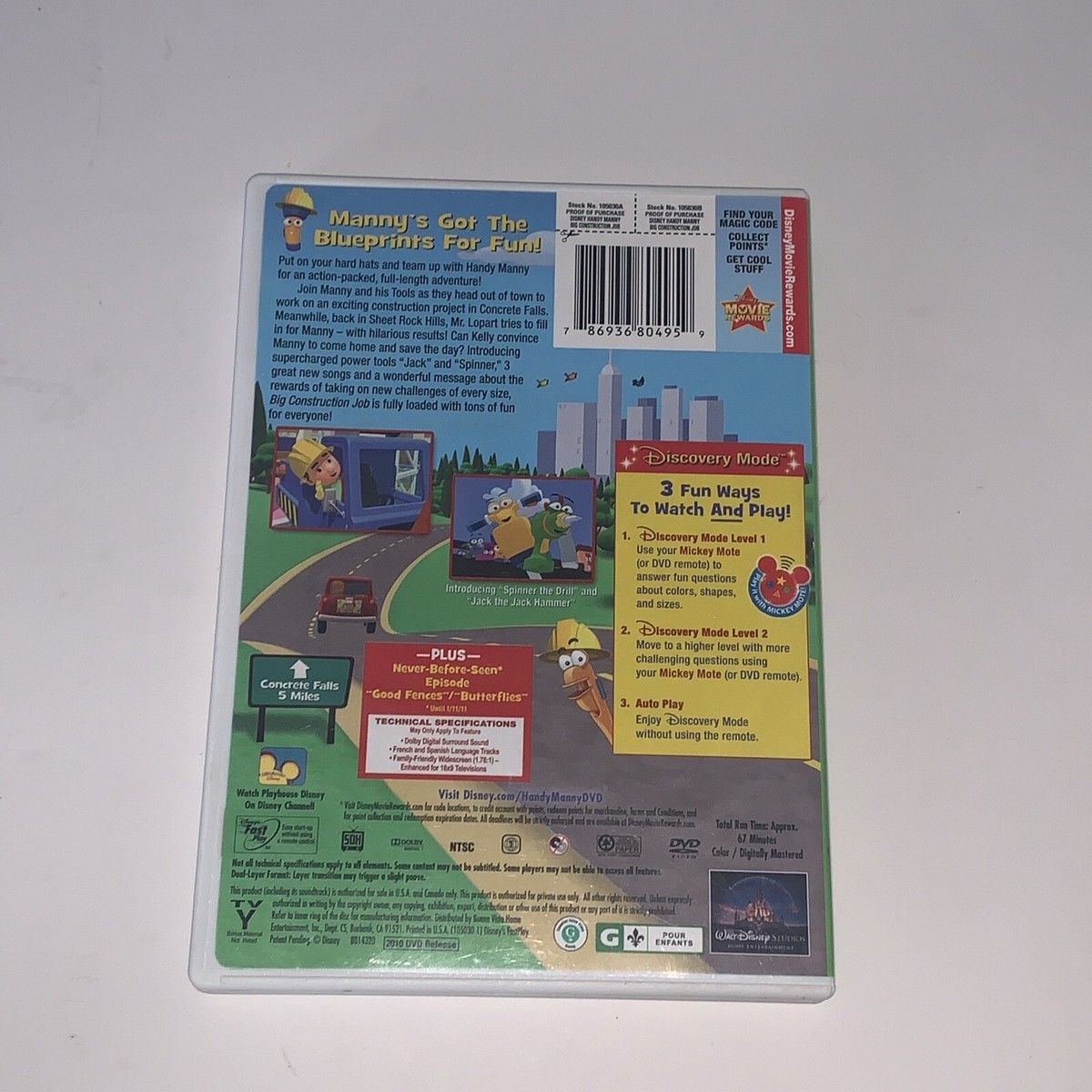 Handy Manny: Big Construction Job DVD 786936804959| eBay