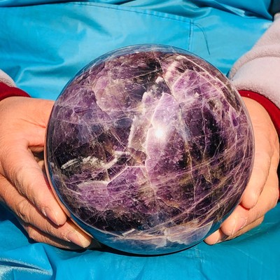 4.99LB Natural And Beautiful Dream Amethyst Energy Ball Mineral Specimen Healing