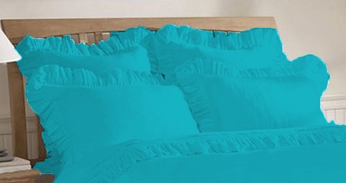 2 piezas Almohada con volantes de borde 100 % algodón egipcio 800 TC Colores y tamaños seleccionados - Imagen 23 de 25