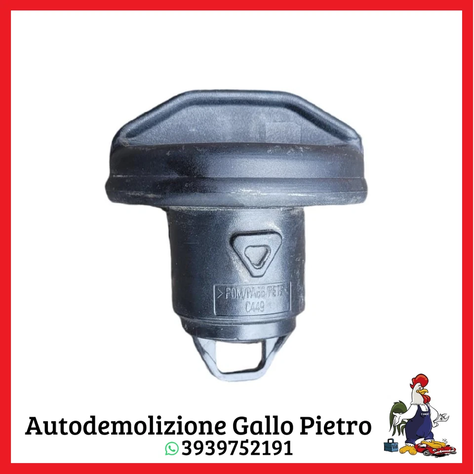 Tappo rifornimento benzina serbatoio FIAT 500 2007 2008 2009 2010 2015 312 1.2 - Immagine 2 di 2
