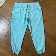 Figs Scrub Bottom Jogger Pants Womens Size 2XL XXL Blue Green 1764 Fresh Aqua