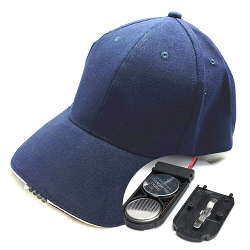 Baseball Cap with LED Lights Adjustable Strap Hats Fishing Camping Hiking Adults - Bild 6 von 16