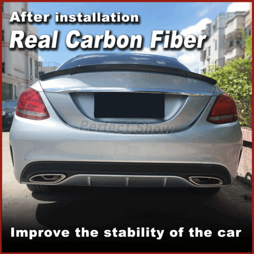 Carbon Heckspoiler Heckflügel Spoiler Lippe Passt Für Mercedes W205 C300 C43 - Bild 2 von 14