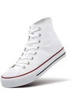 ZGR Womens Canvas Sneakers High Top Lace ups Casual Walking Shoes