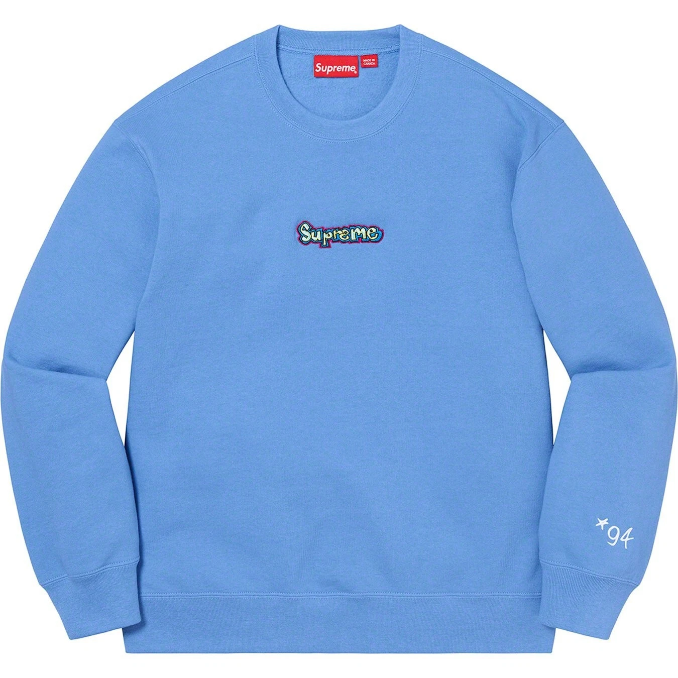 ?❇️Supreme Gonz Crewneck Taille XL Bleu Clair   NEUF Box Logo Tee❇️?