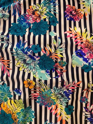 WONDER NATION ONE PIECE SWIMSUIT STRAPPY BACK FLORAL LINED GIRL SZ XL 14/16 - Picture 7 of 9