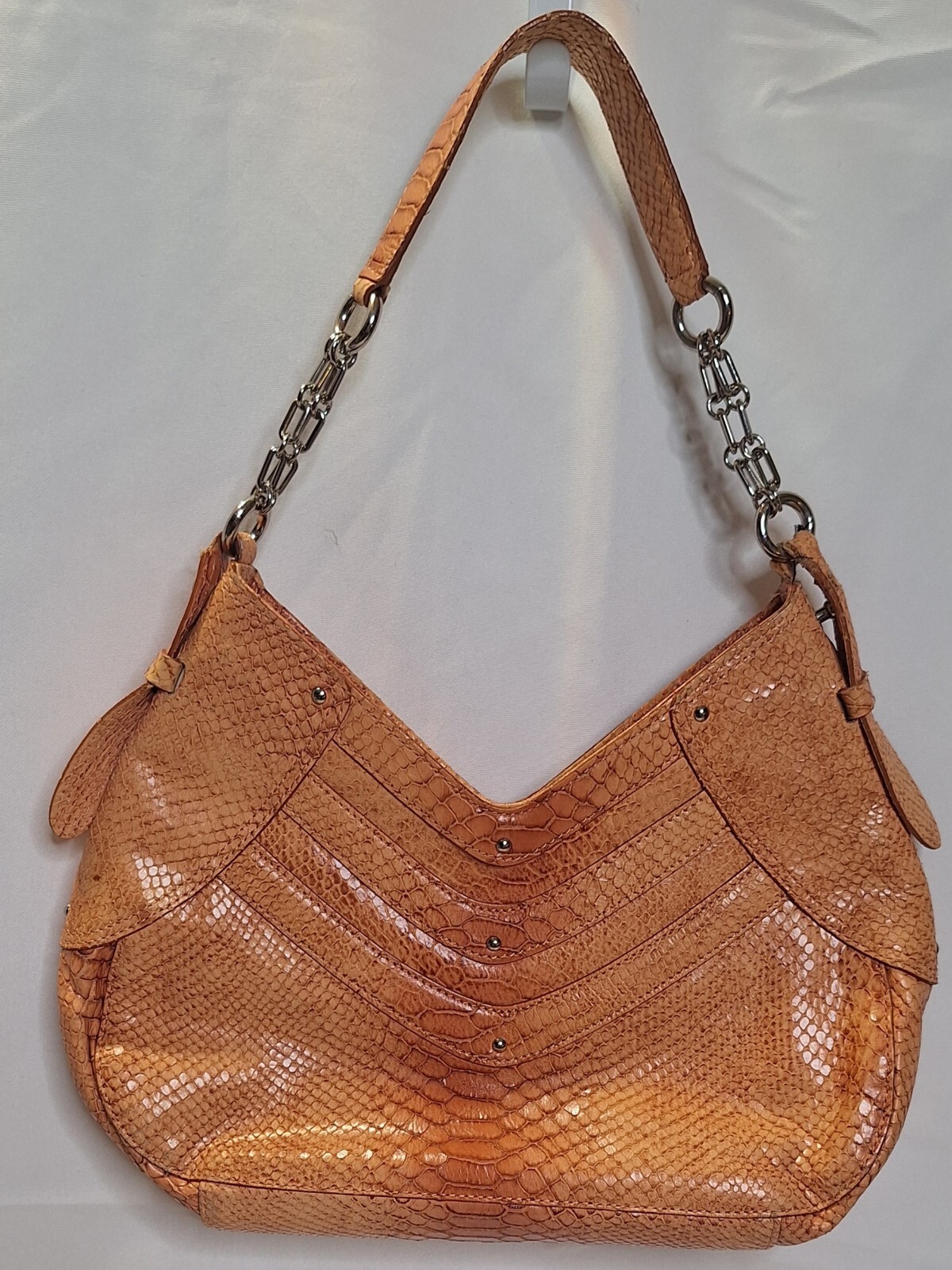 Cole Haan Colehaan Trinity Python Print Bag Leath… - image 1