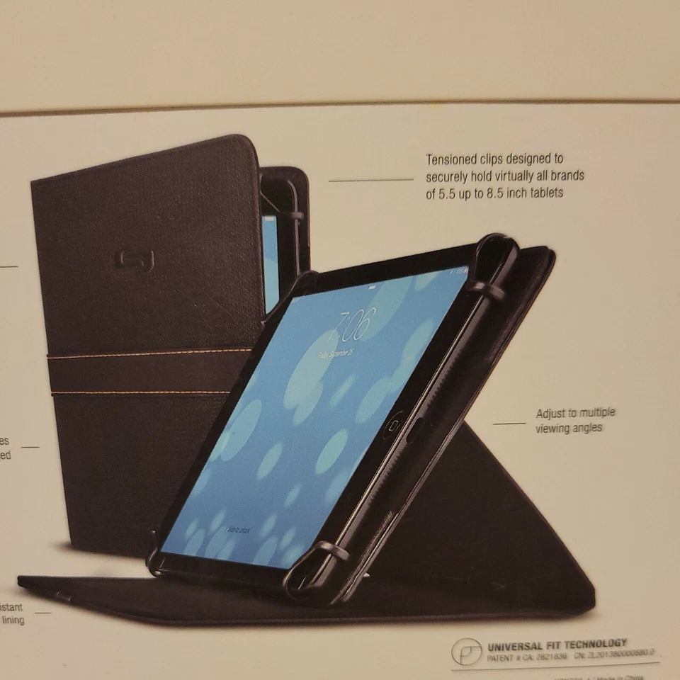 Universal iPad Minis / Samsung Tablet Case Black Color UBN2204 Solo NY Metro - Image 3 of 4