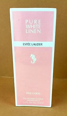ESTEE  LAUDER  PURE  WHITE  LINEN  PINK  CORAL  EDP  SPRAY  50ml   NEU / FOLIE
