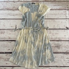Brandy Melville Wrap Dress Blue Flowers Cap Sleeves Lightweight Summer