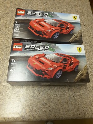 2X LEGO Speed Champions Ferrari F8 Tributo 76895 NEW SEALED RETIRED