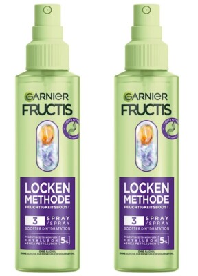   Garnier Fructis Locken Methode Feuchtigkeitsboost Pflege-Spray 2x 200ml  