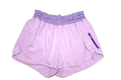 * Lululemon Tracker Short III 4-way Stretch Pretty Purple / Classic Stripe Sz 8
