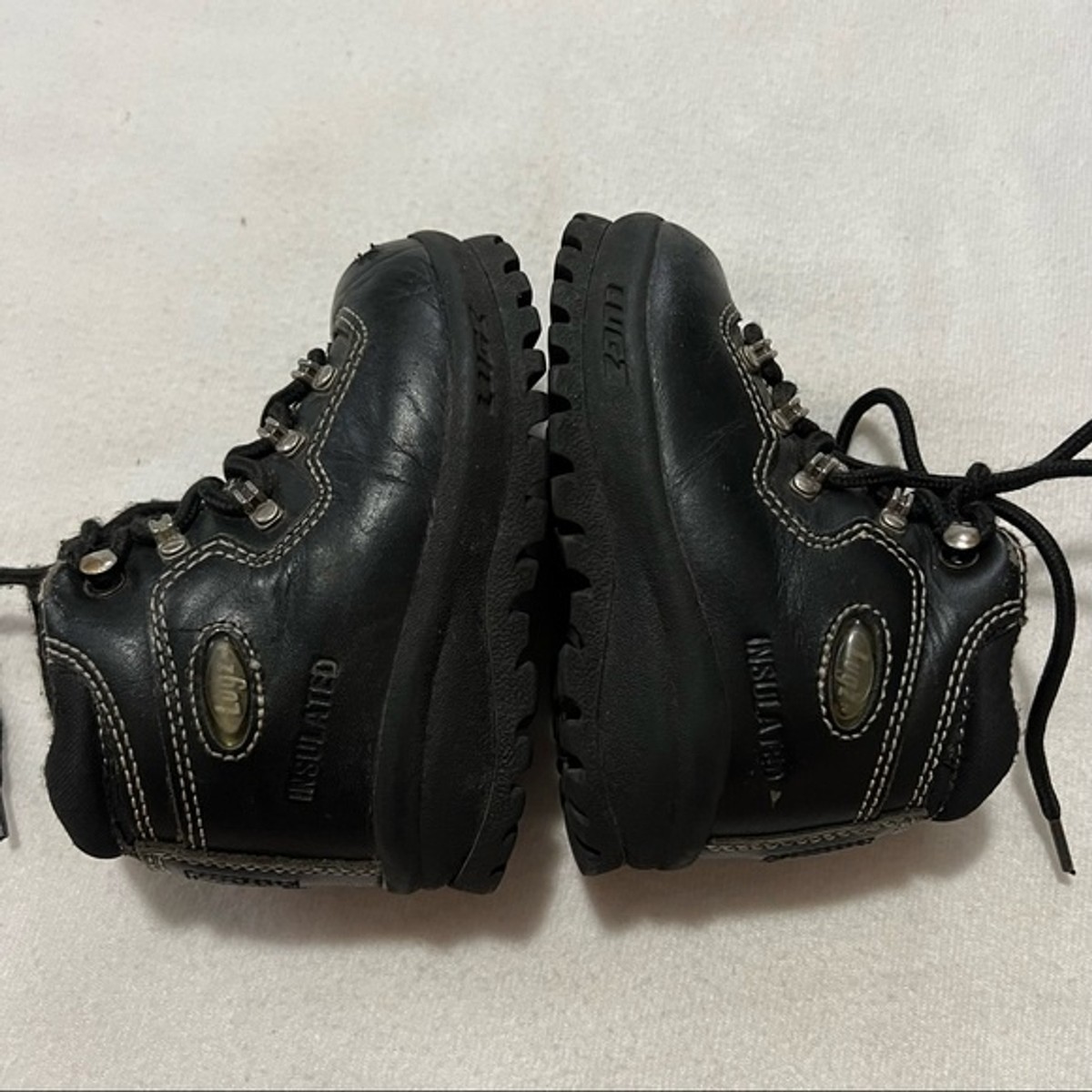 Lugz Y2K toddler 7 boots black kids boys shoes vintage 90s Lugz Y2K toddler 7 boots black kids boys shoes vintage 90s