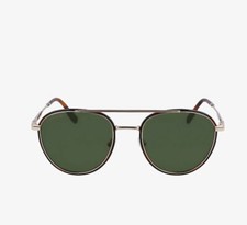 Lacoste Shiny Gold L258S Sunglasses. Masculine Timeless Style 53 20 140 Gunmetal