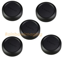 5 Pcs Lens Rear Caps Protective Dust Covers for Fuji Fujifilm Fujinon X Mount