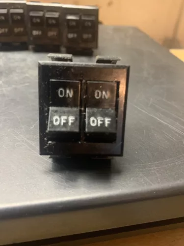 Cole Hersee ON OFF SWITCH Double Black On Black