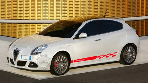 Car Side Skirt Sticker For Alfa Romeo Giulietta Racing Sport Graphics Decals - Picture 2 of 7