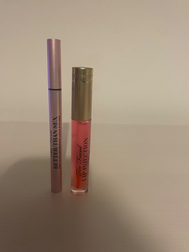 New Too Faced Lip Gloss and Eye liner gift set.