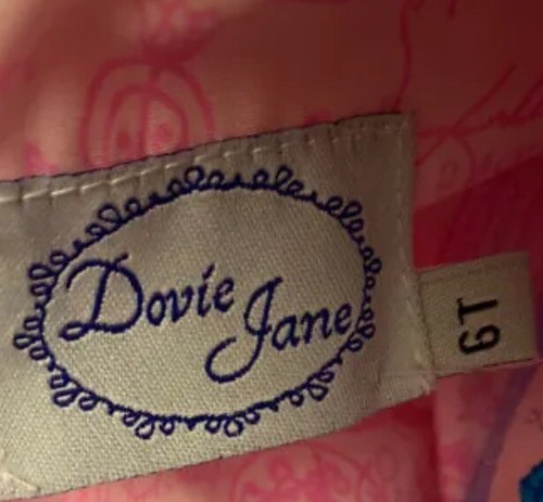Girls NWT Dovie Jane Smocked Dress Shirt & Pants Set Paris Poodle Free Bow 6T - Picture 7 of 8