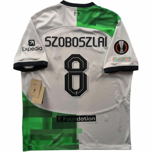 NEW Liverpool 2023-24 Nike away Dominik Szoboszlai EL football jersey size XL
