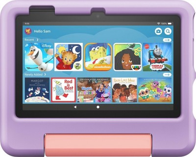 NEW! Amazon Fire 7 Kids 12th Gen (2022) 16GB Tablet, Wi-Fi, 7'' - Pur (FVS028381)