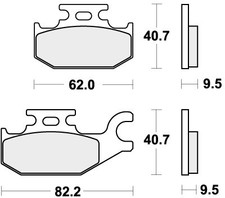 SBS Brake Pads Rear For CANNONDALE 440 Blaze 2003