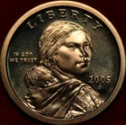 Uncirculated Proof 2005-S Clad Sacagawea Dollar