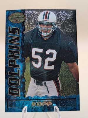 1995 Bowman's Best Jeff Kopp football card #53 Miami Dolphins RC