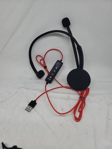 HROEENOI Premium USB Wired Headset with Noise-Cancelling Microphone, Black - Bild 4 von 7