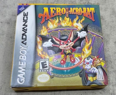 Aero The Acro-Bat Nintendo Game Boy Advance Manual, Cart, and Inserts