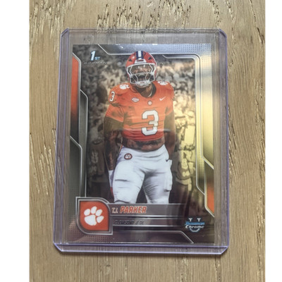 Topps 2025 Bowman University Chrome 1st Bowman T.J. Parker Clemson #114