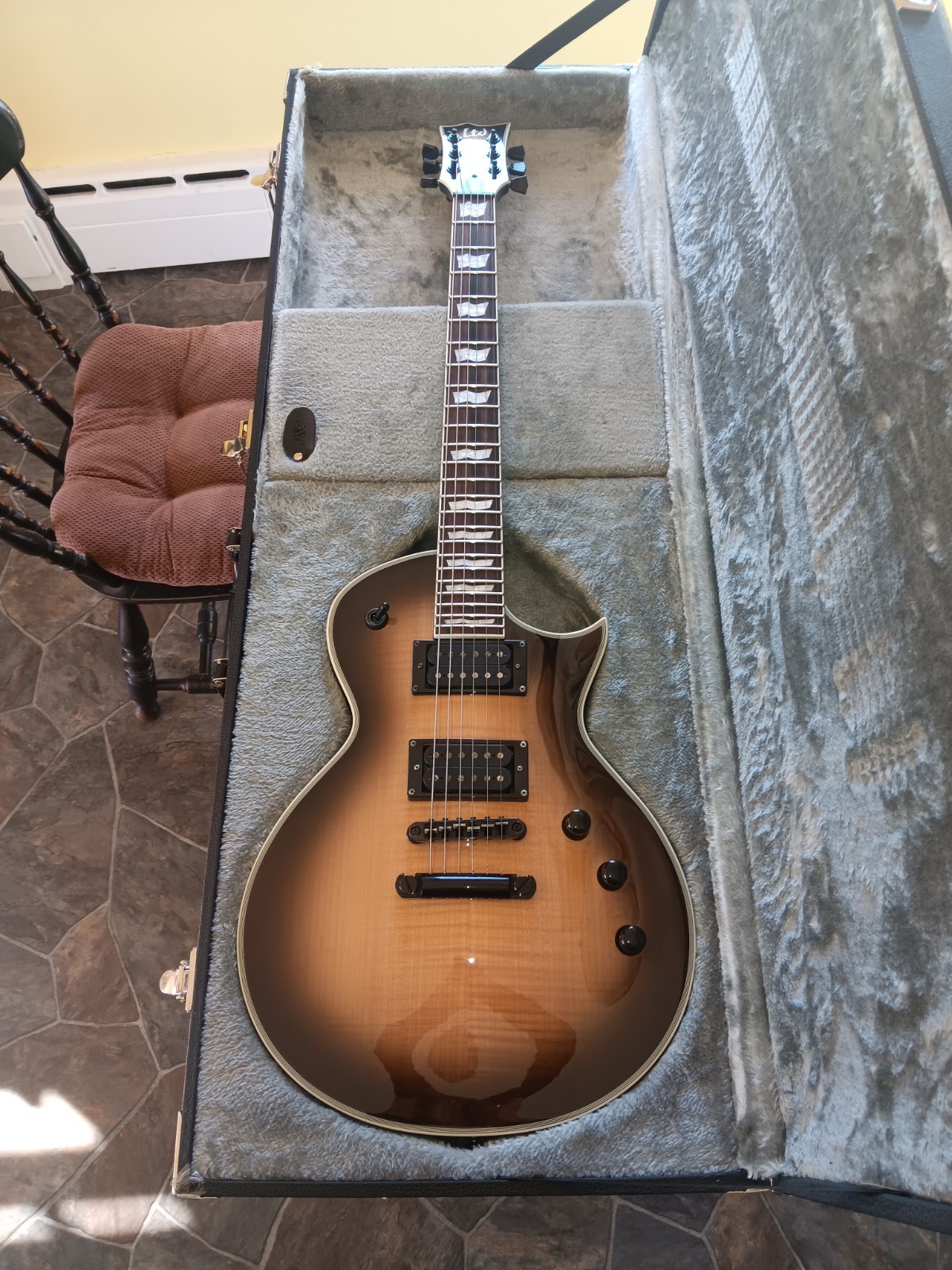 ESP LTD EC-1000 T electric guitar BEAUTIFUL GUITAR W/case and Free Shipping!
