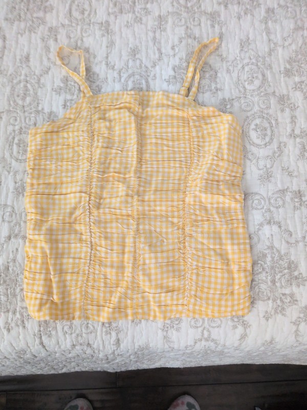 abercrombie kids Yellow Tank Top Size 13/14 New With Tags