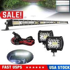 42inch 2400w Led Light Bar Spot Flood Combo4 Pods For Off Road Truck Driving
