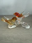 Vintage Murano Glass Two Birds