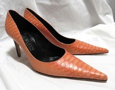 Anne Klein SNAKE SCALES Shoes 9.5 Point Toe 9...