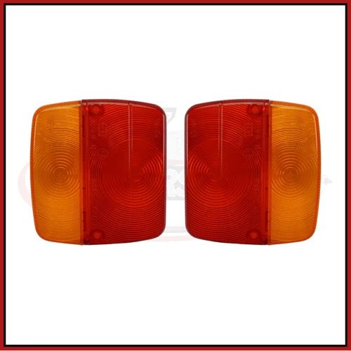 2 x AJBA FP11 Replacement LENS for Rear Trailer Lamp Light - Daxara & Erde