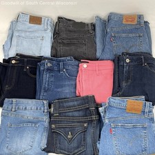 Women's Sz S 4-6 Name Brand Denim Jeans Wholesale Clothing Box - 10pc