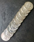 Lot of 10 50c Franklin Silver Half Dollars