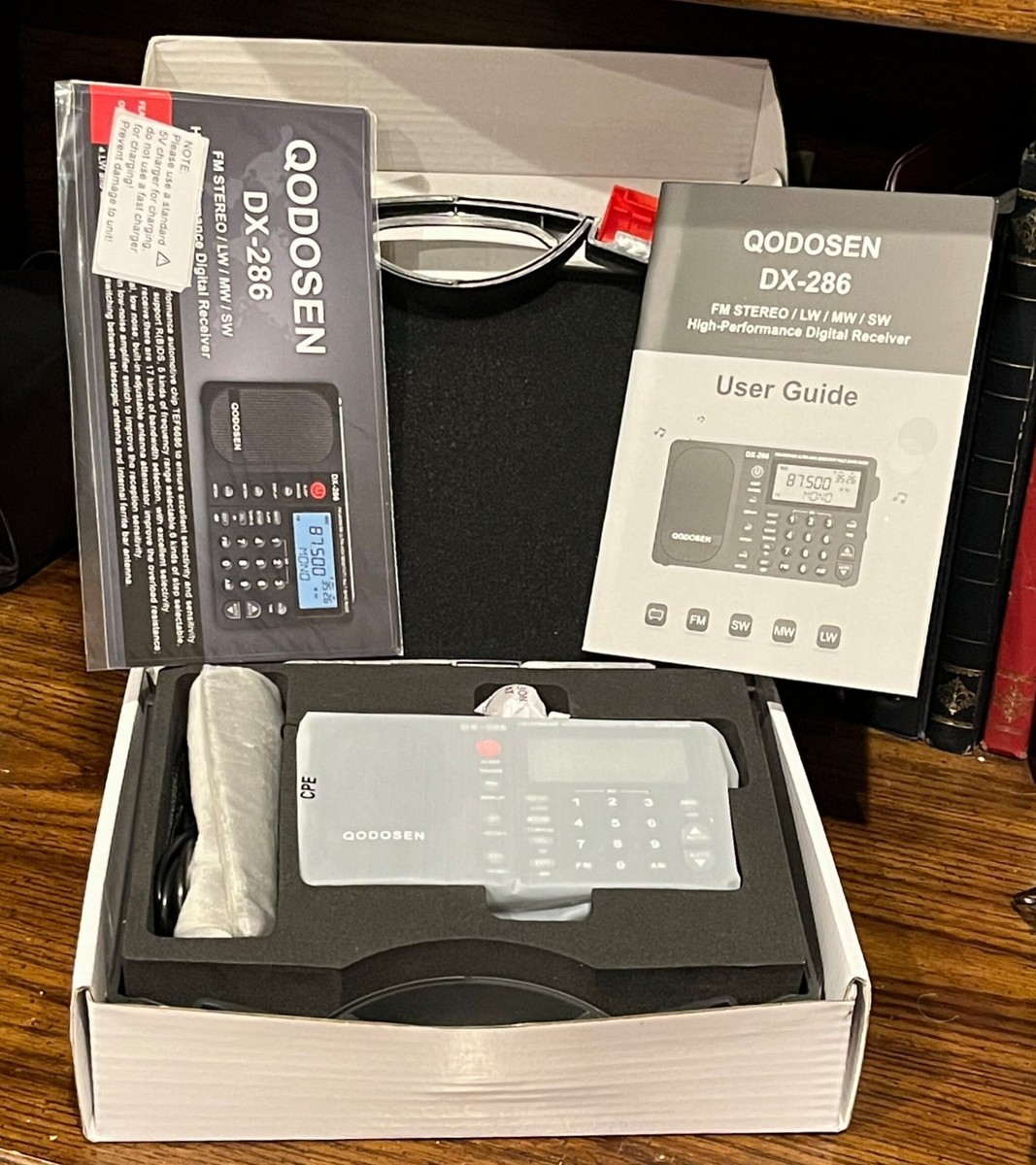 QODOSEN DX-286 Portable Radio, TEF6686 Automotive Chip, LW, MW, FM